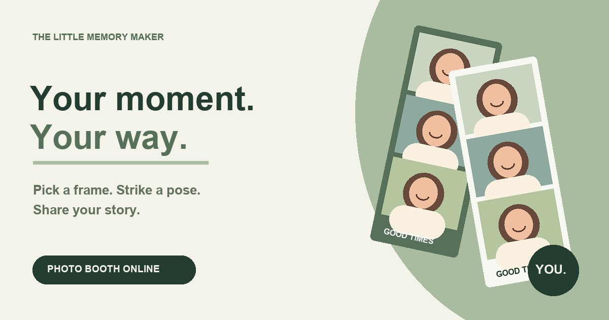 Sage leaf photo strip illustration